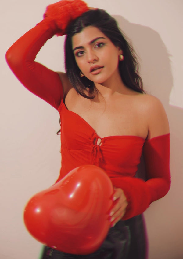 Kritika Khurana in Baby Girl- Red