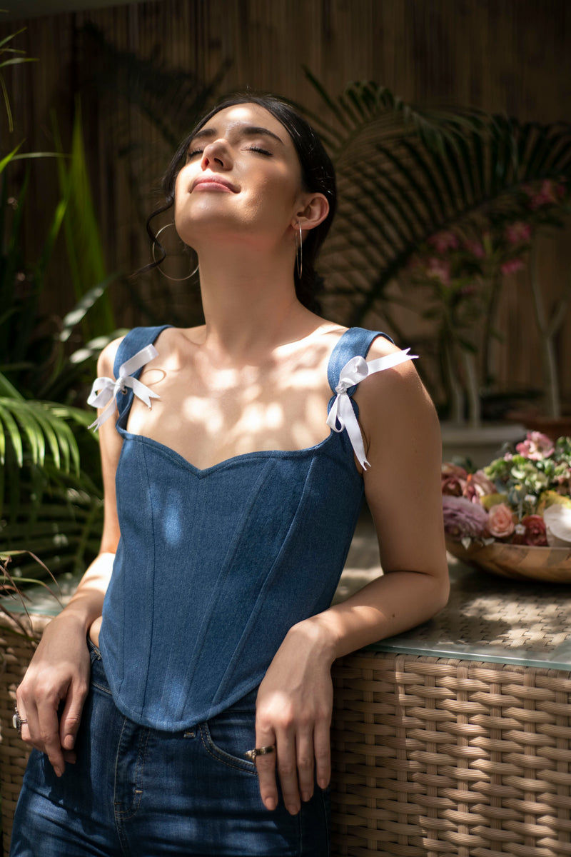 In Love - Denim Corset