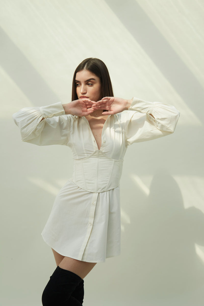 Bianca : Shirt Dress + Corset