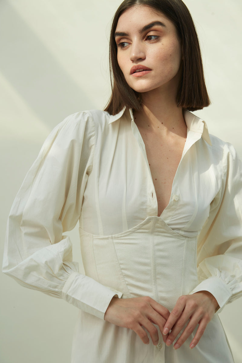 Bianca : Shirt Dress + Corset