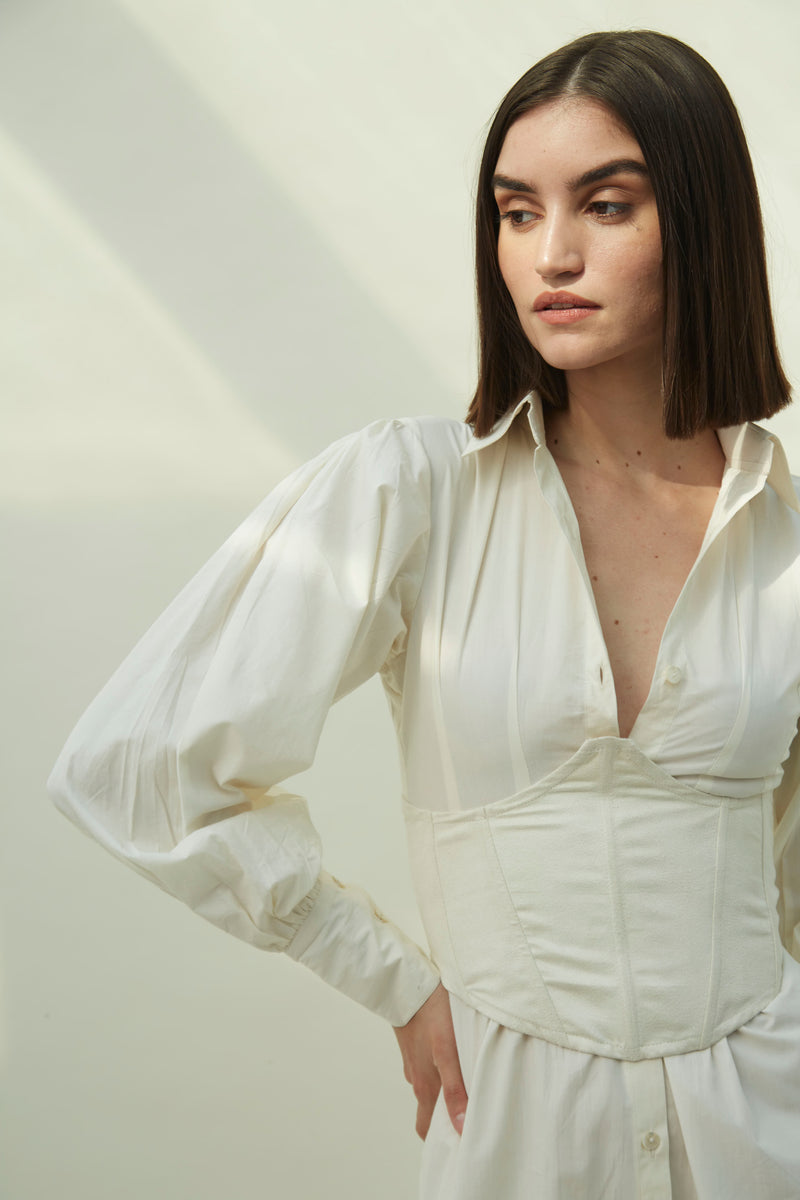 Bianca : Shirt Dress + Corset