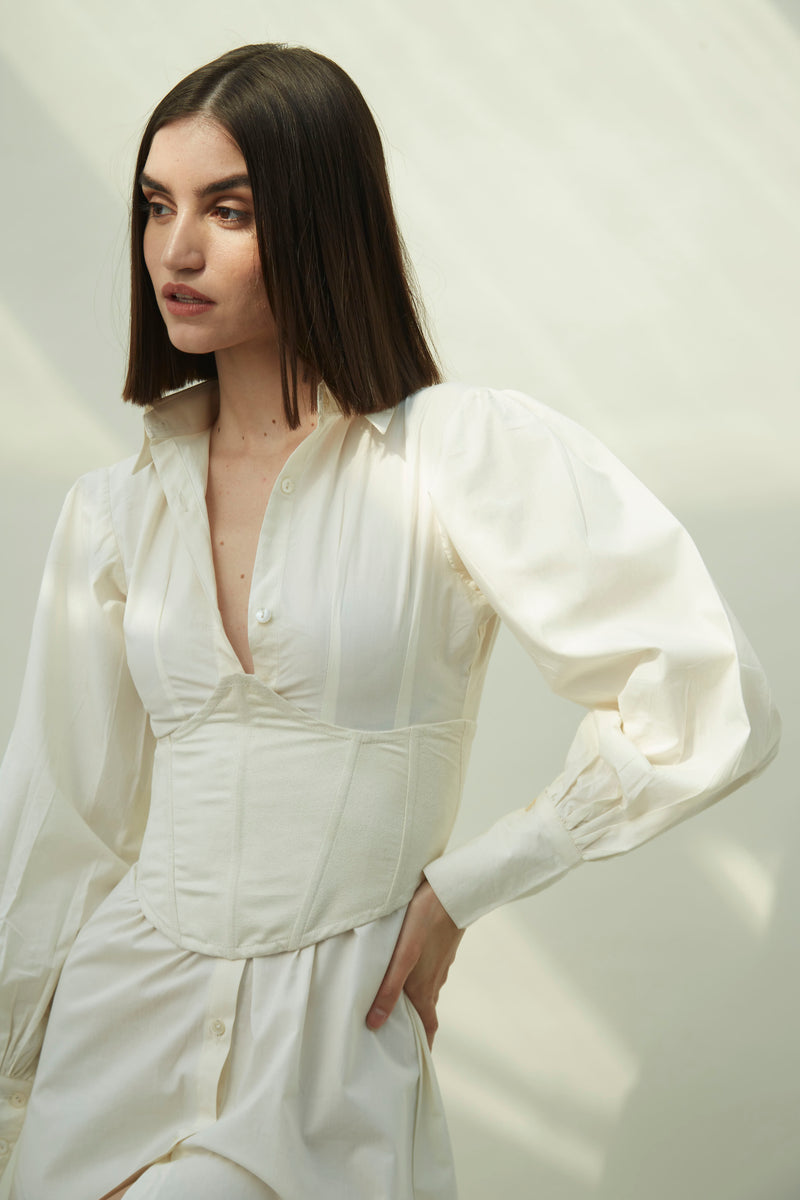 Bianca : Shirt Dress + Corset
